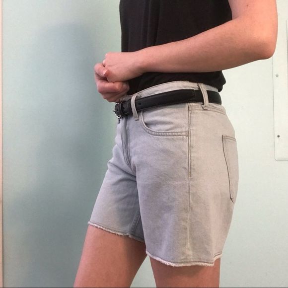 &Denim Light Blue Denim Shorts - Picture 2 of 8